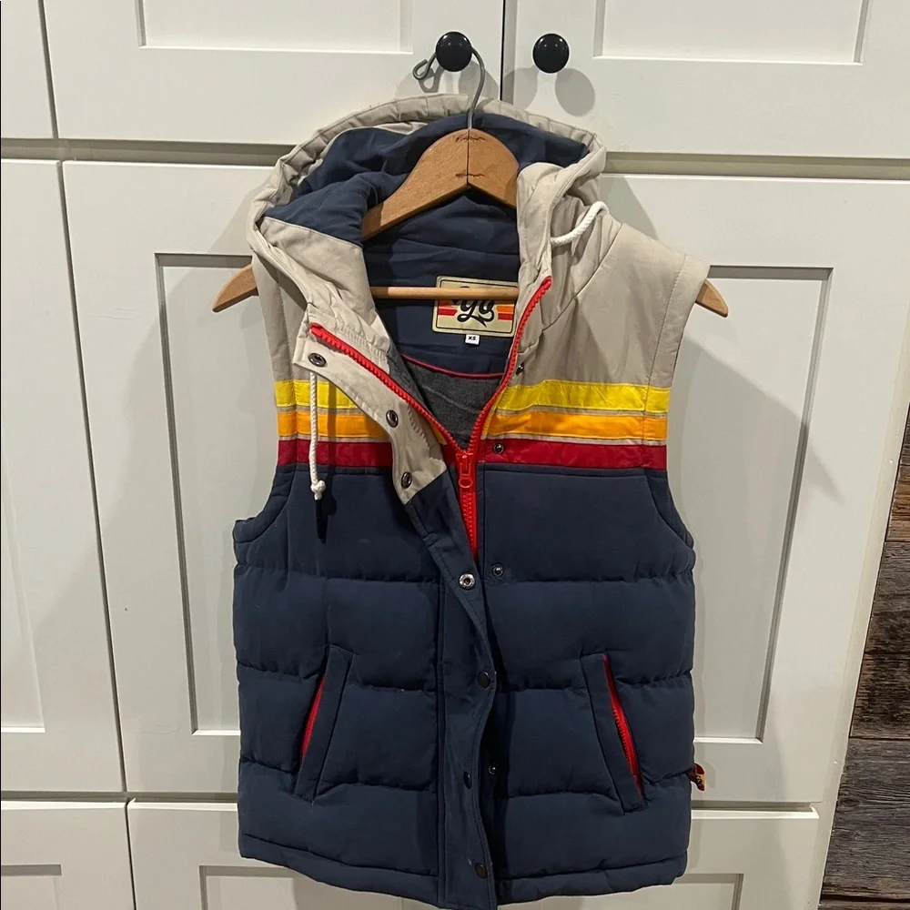 Yo Colorado Epic Fader Puffer Vest Unisex XS Hooded - Picture 4 of 9